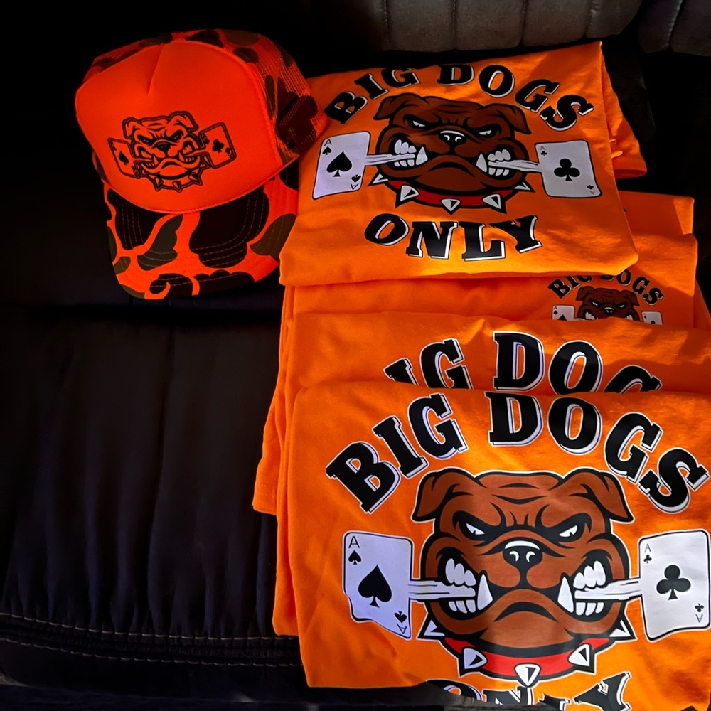 Big Dogs Orange Graphic Tee